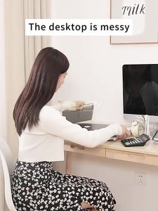 Rak Buku / Laptop Organizer Rak Kayu Besi Susun Minimalis Kuat Kokoh dan Tebal Rak Serbaguna - Teson Hardware