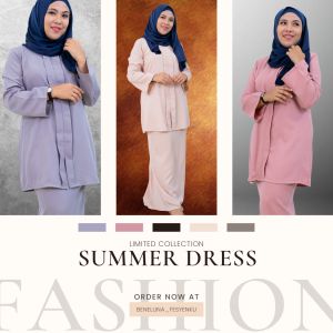 Baju Kurung Pahang ComoCrepe Gred Premium