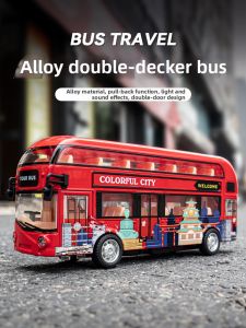JUANNUO | Double-decker London Bus Toy Car