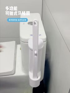 Bàn Chải Vệ Sinh Nhà Tắm Dùng Một Lần Cán Dài Đầu Thay Thế Được Thân Thiện Với Môi Trường