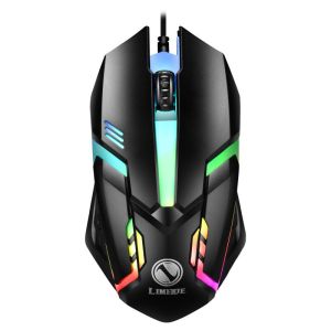 Kebidumei | USB Wired Keyboard RGB Color Gaming Keyboard Mechanical Feel Keyboard 104 Keys Standard Keyboard for Windows Laptop Computer