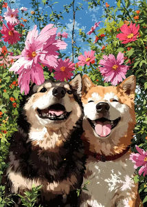BILIBILI | Super Cute Colorful Jungle Wildlife And Flower 5D Diamond Painting Kits DIY Mosaic Diamond Embroidery Gift Home Decor