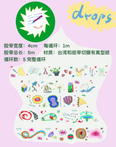 Băng Keo Giấy Nhật Bản Pink Noise《Quasi Una Fantasia》 Trang Chủ Băng Keo Trang Trí Băng Keo Keo Dán Đồ Dùng Văn Phòng Phẩm