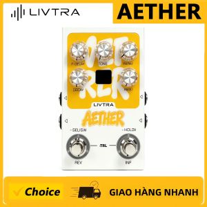M-VAVE | Bàn Đạp Guitar Điện LIVTRA Với Hiệu Ứng Stereo Delay Reverb Amp & Mô Phỏng IR Cab Tích Hợp USB-C Và Chức Năng Tap Tempo