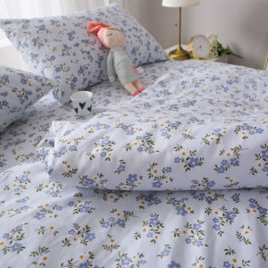 Deep Color Floral Pure Cotton Bed Sheet Single Piece 2.0 Meters Womens Style Country Home Bedding Cotton Quilt Cover