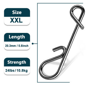 9KM DWLIFE | 9KM 50-200pcs Fishing Snap Power Clip Stainless Steel Quick Change Lure Line Connector High Strength Saltwater Freshwater