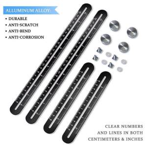 Multi-Angle Folding Aluminum Alloy 4-Fold Ruler