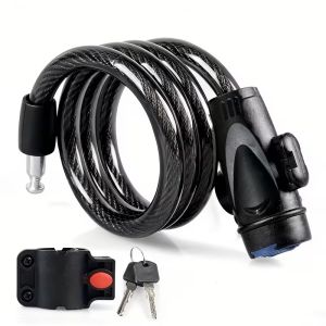 Bicycle Anti-Theft Chain Lock Bike Portable Metal Steel With 2Keys Safety Lock Motorcycle Bike Lock Bicycle Accessories