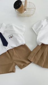 BE210 Bộ đồng phục bé trai bé gái BERNIE quần áo cho bé đi chơi đi học