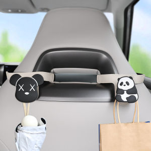 Car Integrated Sport Seat Back Hook Creative Panda Design Storage Solution Vehicle Rear Seat Back Organizer