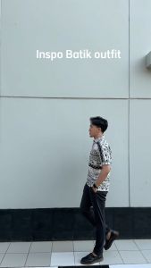 Kemeja Batik Pria Slimfit Stretch Lengan Pendek Bahan Stretch Melar Premium