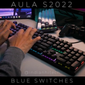 Bàn Phím Cơ Aula S2022 - Bàn Phím Có Dây Blue Switch Và Đèn LED Nhiều Chế Độ Ấn Tượng