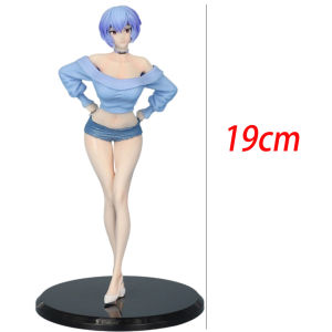 Bandai | 19.5CM Neon Genesis Evangelion Rei Ayanami PVC Hình Kawaii Anime Đồ Chơi Mô Hình Cho Máy Tính Để Bàn Tủ Trang Trí Quà Tặng Dành Cho Độ Tuổi Từ 14 +
