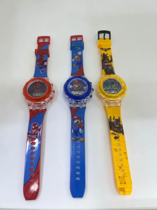 ATW%20kids%20digital%20watch%20spider%20man%20hello%20kitty%20with%20music%20with%20lights%20-%20Image%204