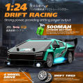 RC Drift Car 2.4G with Adjustable Speed and LED Light 1/24 Remote Control Racing Toys Cars Gift for Adults Boy. 