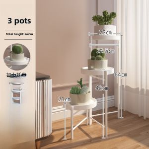 Foldable Indoor Iron Art Plant Stand Modern Simple Style Home Balcony Decoration Rack Multi Purpose Succulent Plant Holder