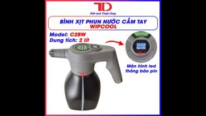 Máy phun nước vệ sinh máy lạnh điều hòa WIPCOOL máy xịt điện cầm tay có màn hình LED thông báo pin Điện Lạnh Thuận Dung