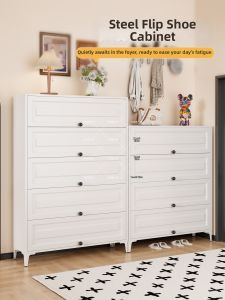 DIBIOU | Dustproof Storage Steel Shoe Cabinet