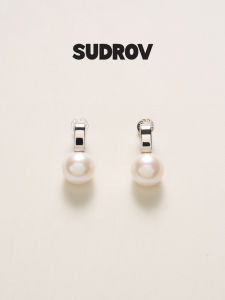 Earrings Unique Design Luxury 925 Silver Large Pearl For Women