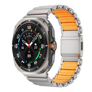 Titanium Magnetic Strap for Samsung Galaxy Watch Ultra 2025 47mm 8Classic 46mm Silicone Band for Galaxy Watch 8 40/44mm Bracelet