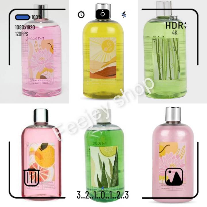 m&s🇬🇧 nature's ingredients 🇬🇧เจลอาบน้ำ,ครีมอาบน้ำ 500ml. Lazada.co.th