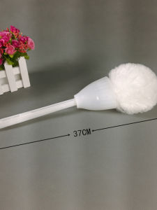 Hotel Room Ultrafine Fiber Toilet Brush Soft Bristle Squeegee Style Bathroom Cleaner Non-Damaging to Ceramic Bathtub Brush