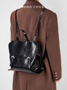 Lightweight Leather Shoulder Bag Womens Stylish Commuter Tote Handbag Dual Strap Soft Handle Magnetic Buckle Closure Pure Color