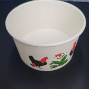 Mangkok kertas ayam 12 oz / Paper Bowl oz / mangkok kertas Ayam Jago 12 Oz 360 ml (25 pcs) mangkok premium / mangkok es / mangkok bakso / mangkok tahan panas