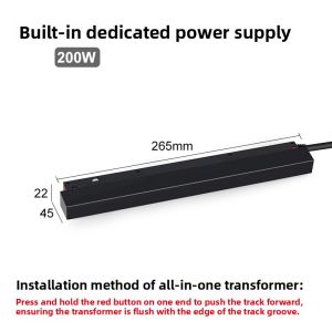 WANLIYANG | Magnetic Embedded Adjustable Light Dimming No-frame Spot Track Light