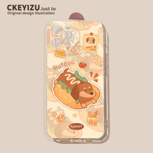 Suitable for Apple 15 Phone Case New Arrival Iphone14plus Soft Silicone 13promax Transparent 12mini Sausage Dog 11 Cartoon 7/8P Thin SE3 All-Inclusive XS/XR Drop-Resistant 6SP Cute