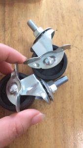 Bánh Xe Đẩy Chịu Lực Có Khóa- Ren 6mm Đường Kình Bánh Xe 40mm