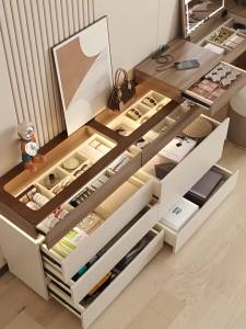 ZUNTONGGE | 30cm Thin Concealable Corner Extension Vanity Mirror Desk