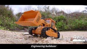 Mainan Remote Control Excavator 6Channel Kontruksi Penggali Skala 1:24 Toys Hobby Anak Laki Laki