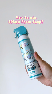 [KKM Approved] SPLOO Kids Foam Soap [Pink/Blue/Yellow] 200ml | Shapeable Sesnsory Toy Soft Foam Bubbles Bath For Children