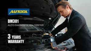 (✅จัดส่งจากประเทศไทย+รับประกัน3ปี✅)AUTOOL DM301 มัลติมิเตอร์สำหรับวินิจฉัยรถยนต์เครื่องทดสอบไดโอดรีตัวต้านทานแรงดันไฟฟ้ากระแสตรง DC AC โวลต์มิเตอร์แอมมิเตอร์โวลต์มิเตอร์มัลติมิเตอร์ความแม่นยำสูง