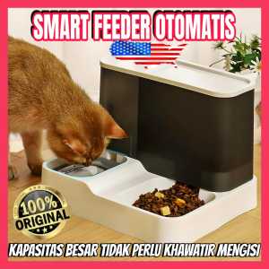 [[ PET FEEDER AUTOMATIC MODEL SEKAT ]] - TEMPAT MAKAN & MINUM KUCING ANJING KAPASITAS BESAR
