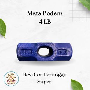Kepala Palu Bodem Godam 4 Lb Besi Cor Tanpa Gagang Alat Hancur Batu