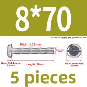 BAIRUITE | Round Head Slotted Screw Stainless Steel