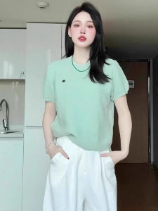 SHUQINGLAI | Slim Fit Short Sleeve T-shirt for Petite Women