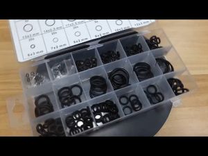 225 pcs Black Rubber O Ring Washer Seals O-Ring Assortment kit for Car