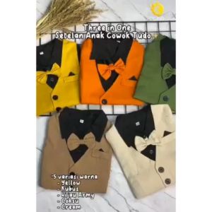 Setelan Baju Anak Rompi + Dasi (TUDO) Baju Anak Berkualitas