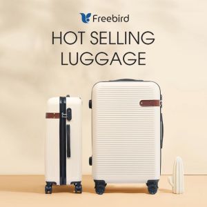 Freebird Extra Large Size 18/20/24/28 Inch Suitcase  ABS+PC Travel Luggage Scratch Proof Lightweight Water Resistant 360 Wheels Koper Ringan Holiday Luggage
