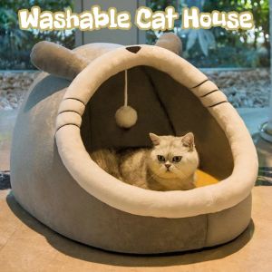 Cat Bed Warm Pet Basket Cozy Kitten Lounger Cushion Cat House Tent Very Soft Small Dog Mat Bag