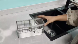 VSSUU ตะข่ายฟองน้ำสแตนเลสสตีล ปรับได้ สำหรับอ่างล้างจาน