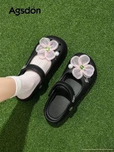 Agsdon | Summer Beach River Trekking Sandals with Cutout Design Mary Jane Style