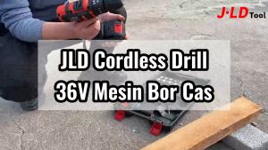 JLD 36vf mesin bor baterai cas 35N.M bor jld 10mm bolak balik  bor tangan baterai 25+3 torque bor cordless Tembok Beton Kayu Besi Kirim Dari Jakarta BISA COD