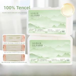Three-In-One Stretchable Facial Masking Cotton Pads Hole Design Makeup Remover Cotton Swabs for Skin Care And Beauty Tools