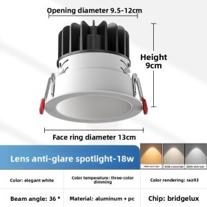 JINFI | Recessed Anti-Glare LED Downlight