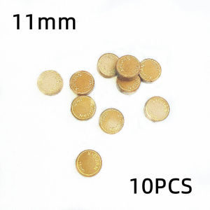 10PCS Snooker Cue Tips Head 11mm M Hardness 2 Layers Baked Leather Billiard Tips Accessories