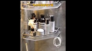 Kitchen Bathroom Rack Hanger Wrought Acrylic Multifunction Hanging Basket Bathroom Storage Rack Punch-free Corner Storage Rack Corner Shelf with Hook